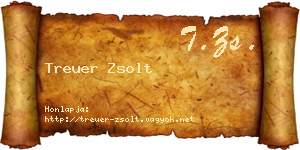 Treuer Zsolt névjegykártya